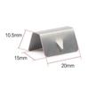 10PCS Stainless Steel Wind Deflector Clips Glass Clip Rain Eyebrow Clips for HEKO/SNED/G3