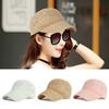 1pcs Sunscreen Women Summer Adjustable Hollow Baseball Cap Knitting Breathable Hats