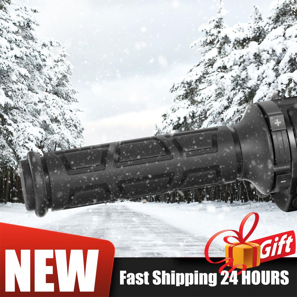 Motorcycle Hot Grip Universal Motorbike Hand Heated Grips Electric Heating Handlebar Electronic Temperature Control Hand Warmer