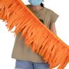 10-12inch Premium Rooster Tail Feathers Trim Dress Decor Carnival Costume Accessories 1Yard Orange Bulk Cock Feather Supplies