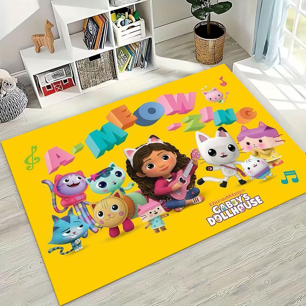 3D Мультяшная Милая Кукла Габби Дом Девочки Подарок Коврик для Спальни Гостиной Дивана Дома Придверный Коврик Декор, Большой Детский Нескользящий Напольный Коврик
