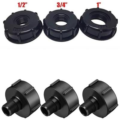 Адаптер для бака IBC S60 x 1/2" 3/4' 1" 1,5 2" 63/75/80/100 мм резьбовое соединение Ton Barrel Connect 1000 литровое соединение для бака IBC