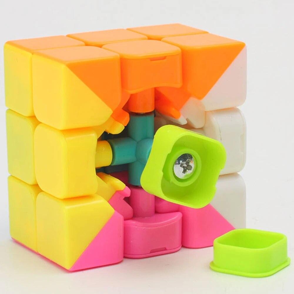 2 шт. YJ Cibe 3x3 Magictrick Cube венгерский кубик три на три YongJun Guanlong Twist 333 быстрый черный цветной классический конкурентная игрушка