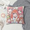 Аниме Квинтэссенциальные квинтюплеты Квадратная наволочка Чехол для подушки Декор для подушки Комфортная декоративная подушка для дома Спальни