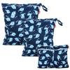 Damero Waterproof Diaper Cute Holds Bath and Meal Perfect Christmas Gift Bag, 3-Piece Set, Multifunctional, Diapers, Clothes, Swimsuit, Supplies,
