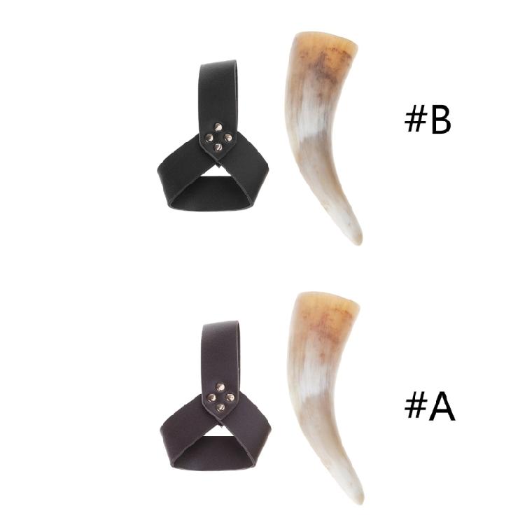 Натуральный питьевой рог викингов с кожаными чехлами Ренессанс Средневековье Кружка-питьевой рог викингов Бокалы для пива и вина