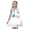 New Summer Fashion Cute Comfortable Butterfly Pattern Children Girls Sleeveless Dresses