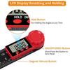 2 in 1 Angle Measurement Tool, Digital Protractor, Multifunctional 360 Degrees Inch Metric Scale Rulers,for Woodworking DIY Tool
