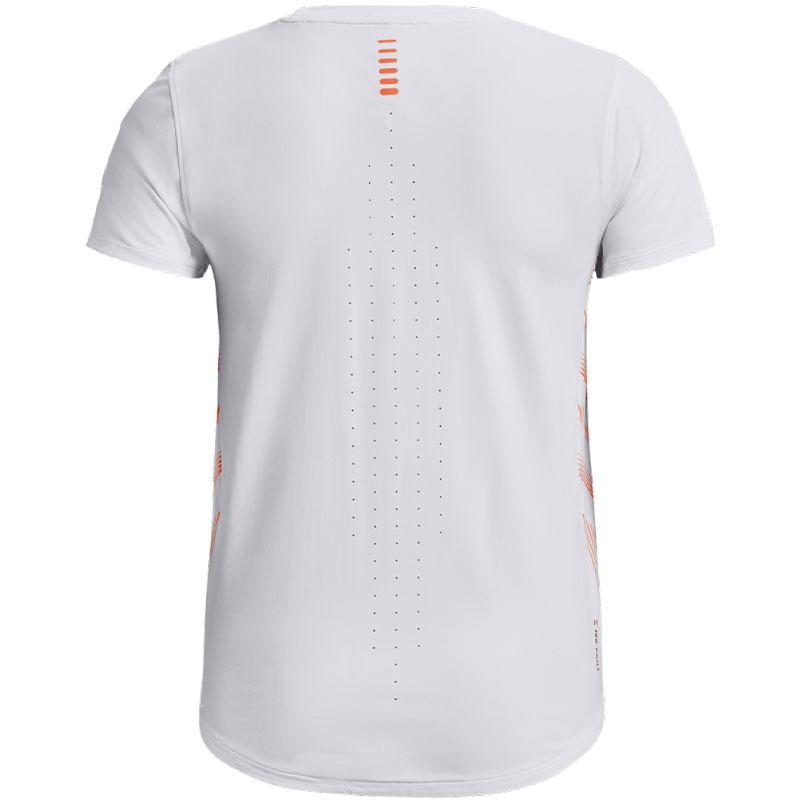 Under Armour Футболка Iso-Chill с круглым вырезом и лазерной резкой, с коротким рукавом, женская, белая 1376818-100