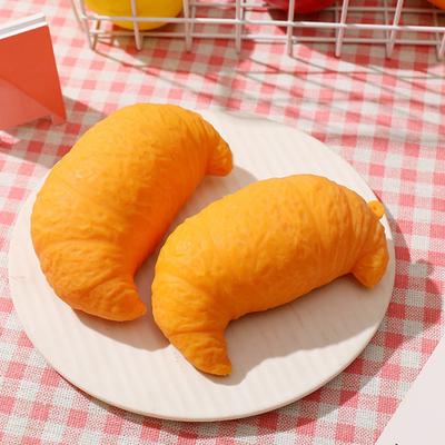 Сжимаемая игрушка-симулятор круассана из ТПР, игрушка для снятия стресса, форма хлеба, сенсорная игрушка, декомпрессия, симулятор еды, фиджет, мячик-антистресс