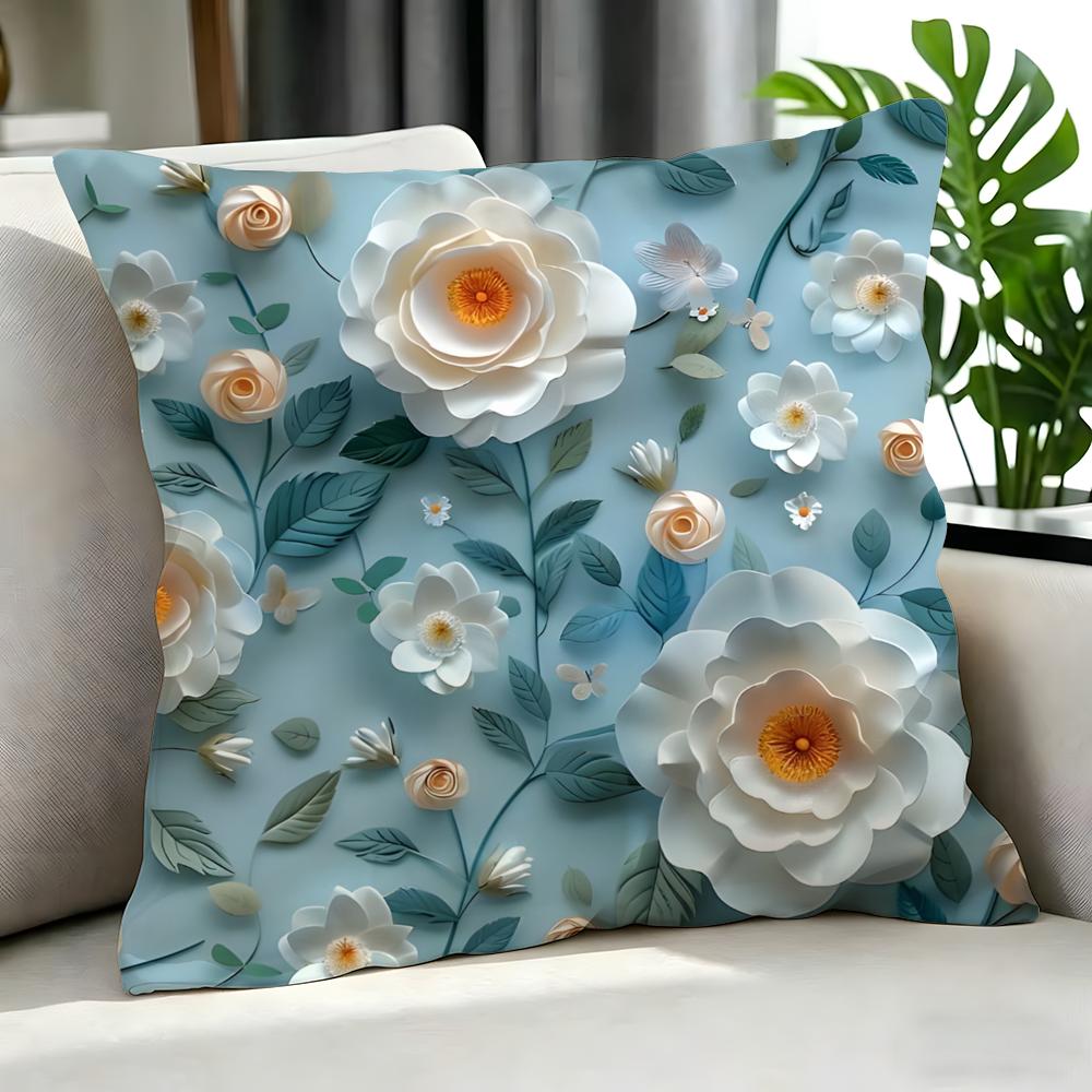 Art D Flowered Cushion Cover Cushion Cover Set Pcs x x x Pillowcase Decorative Sofa Home Decor