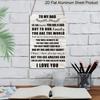 2D Flat 1pc "To My Dad I Love You" Metal Sign 7.87x11.81inch - Aluminum Heartwarming Father's Day Decor for Home, Bedroom, Man Cave - Durable