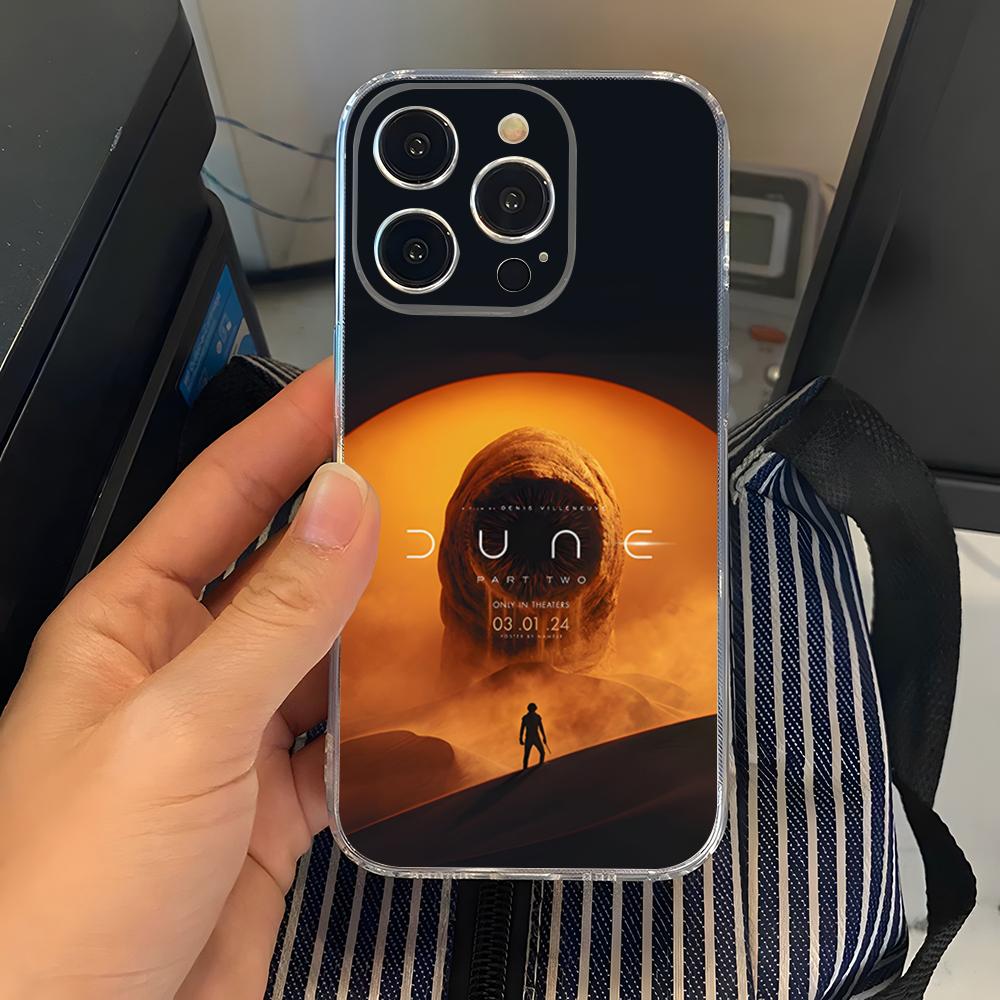 2024 Sci-fi Movie Dune Part 2 Phone Case Transparent For Iphone 15 17 Pro Max 16 14 Pro 11 12 Pro 13 X XR XS SE Back Cover