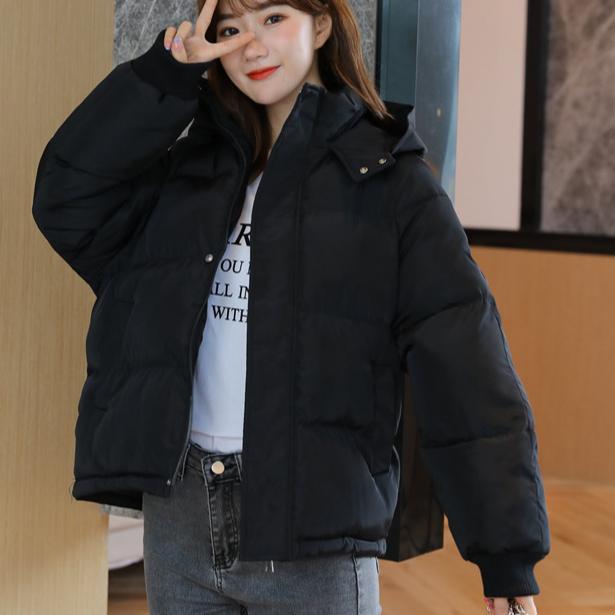 Winter Women  Down Cotton Coat Women Solid Loose Padded Jacket Puffer Parkas Casual Female Zipper Thickening Warm Outwear