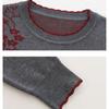 Зимний женский шерстяной свитер с круглым вырезом и принтом, мягкий, теплый вязаный пуловер