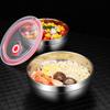 Stainless Steel Ramen Rice Bowl with Lid Double Anti-Scalding Food Container Instant Noodles Soup Salad Bowls Kitchen Tableware