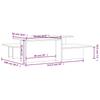 Coffee Tables 2 pcs High Gloss Grey Particleboard