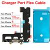 Зарядный порт для iPhone 7 7 Plus 8 Plus, USB-док, шлейф с микрофоном и антенной сигнала, сменный, водостойкий клей