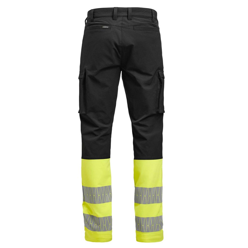 Jobman Mens Service Stretch Hi-Vis Trousers