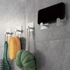 4Pcs Wall Hook Stylish Versatile Self-Adhesive Hooks Bathroom Shower Organizer for Towels Robes Clothes