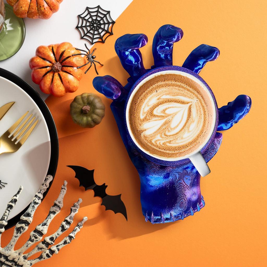 3d Printed Automatic Adjustable Cup Mat, Terror Broken Hand Ornament