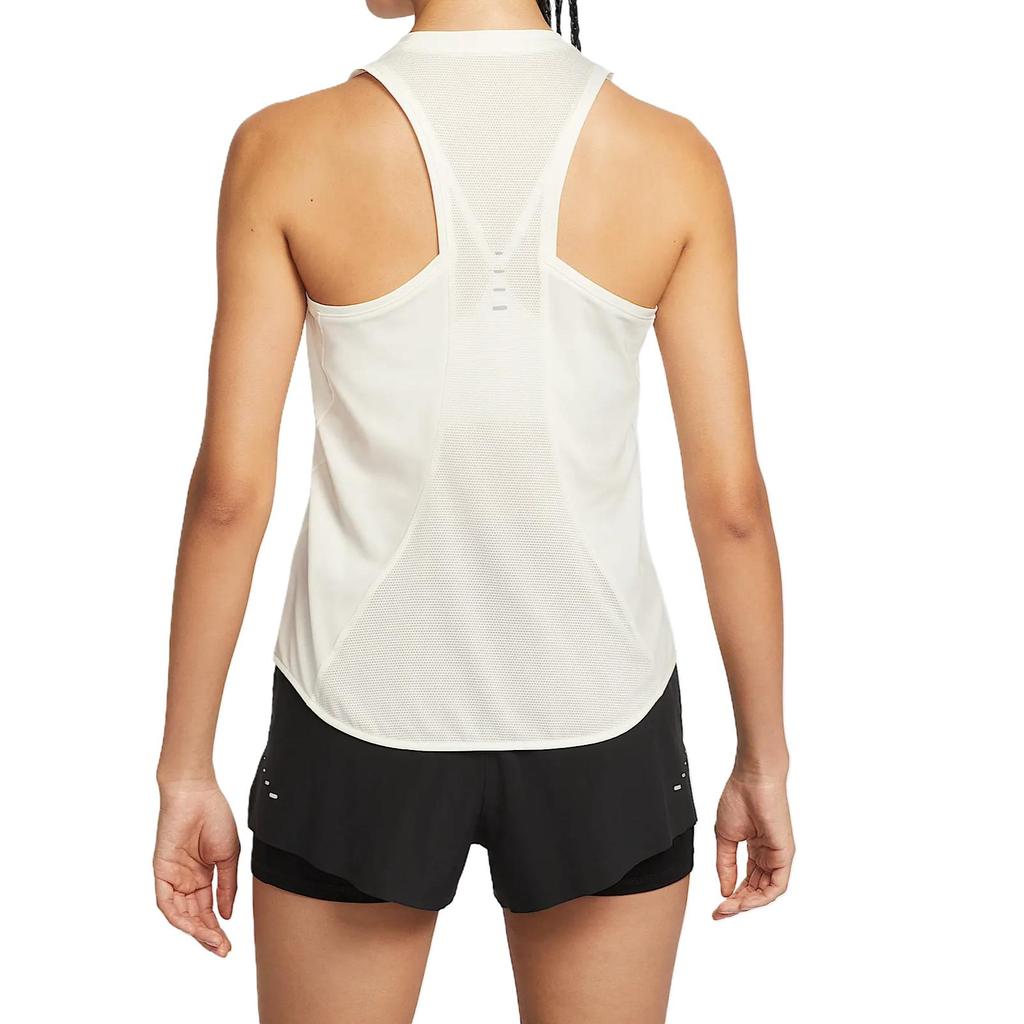 Nike Dri-Fit Swoosh Круглый вырез Приталенный крой Удобный Однотонный Жилет Женские топы Молочно-белый HQ0621133
