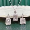 Великолепный кристалл циркония квадратный кулон ожерелья для женщин элегантные женские вечерние аксессуары подарки универсальные модные ожерелья