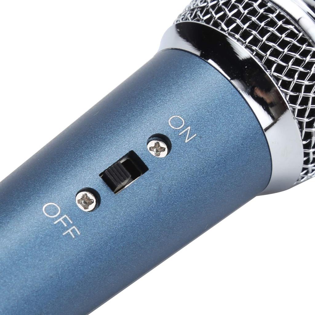 Condenser Microphone, Smartphone Microphone for Karaoke, Computer Karaoke, U-Shaped, 3.5mm Audio Adapter Included, Handheld Wired Microphone for Live