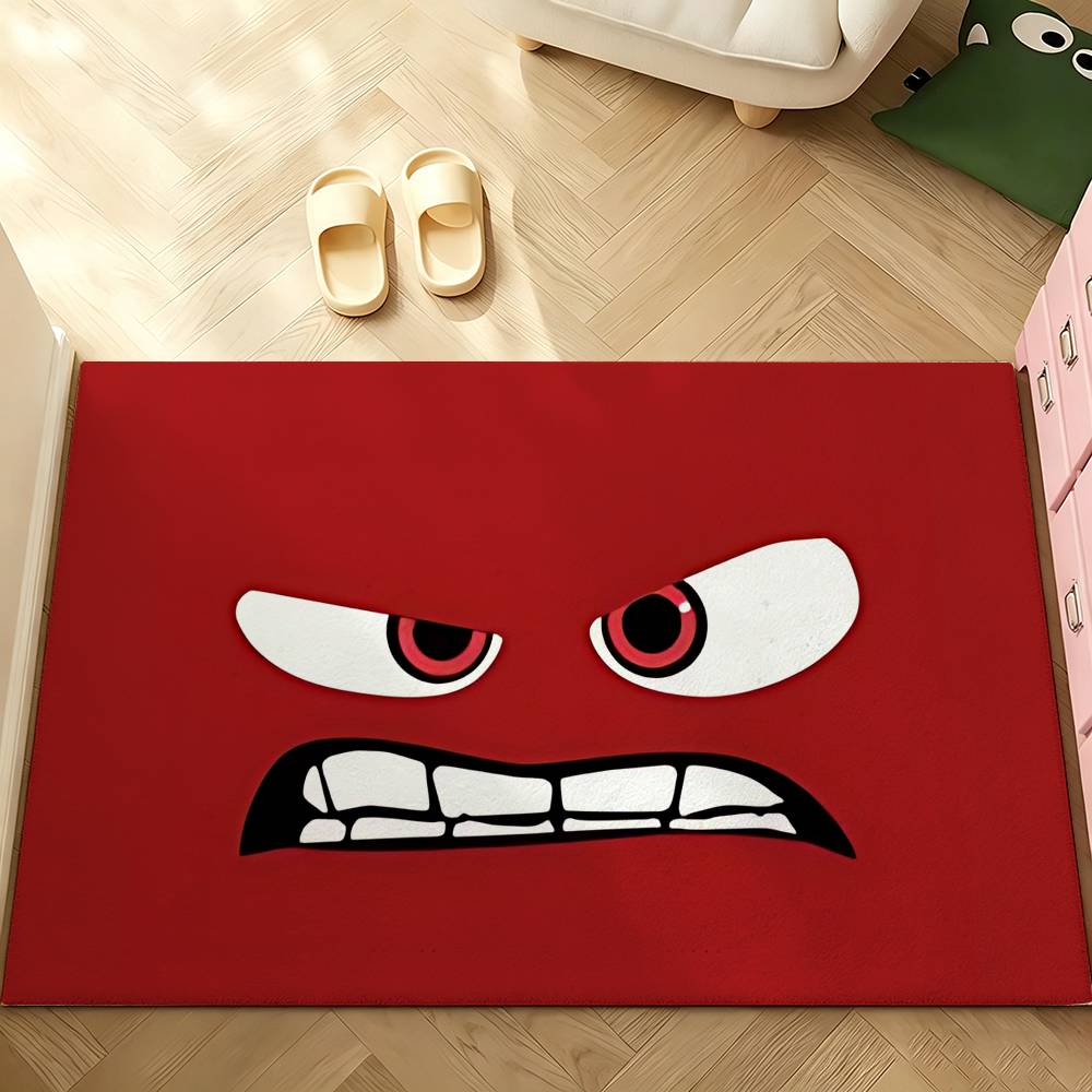 Cute I-inside Out Carpet Bathroom Anti-slip Mat Door Mat Home Decoration Mat Entrance Door Mat Scratch-resistant Door Mat