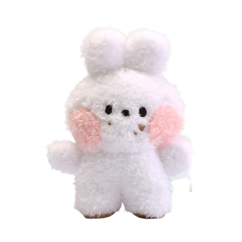 Bread Series Cartoon Plush Doll Kawaii Multicolor Frog Duck Bag Ornament Stuffed Keychain Hanging Fluffy Animal Pendant