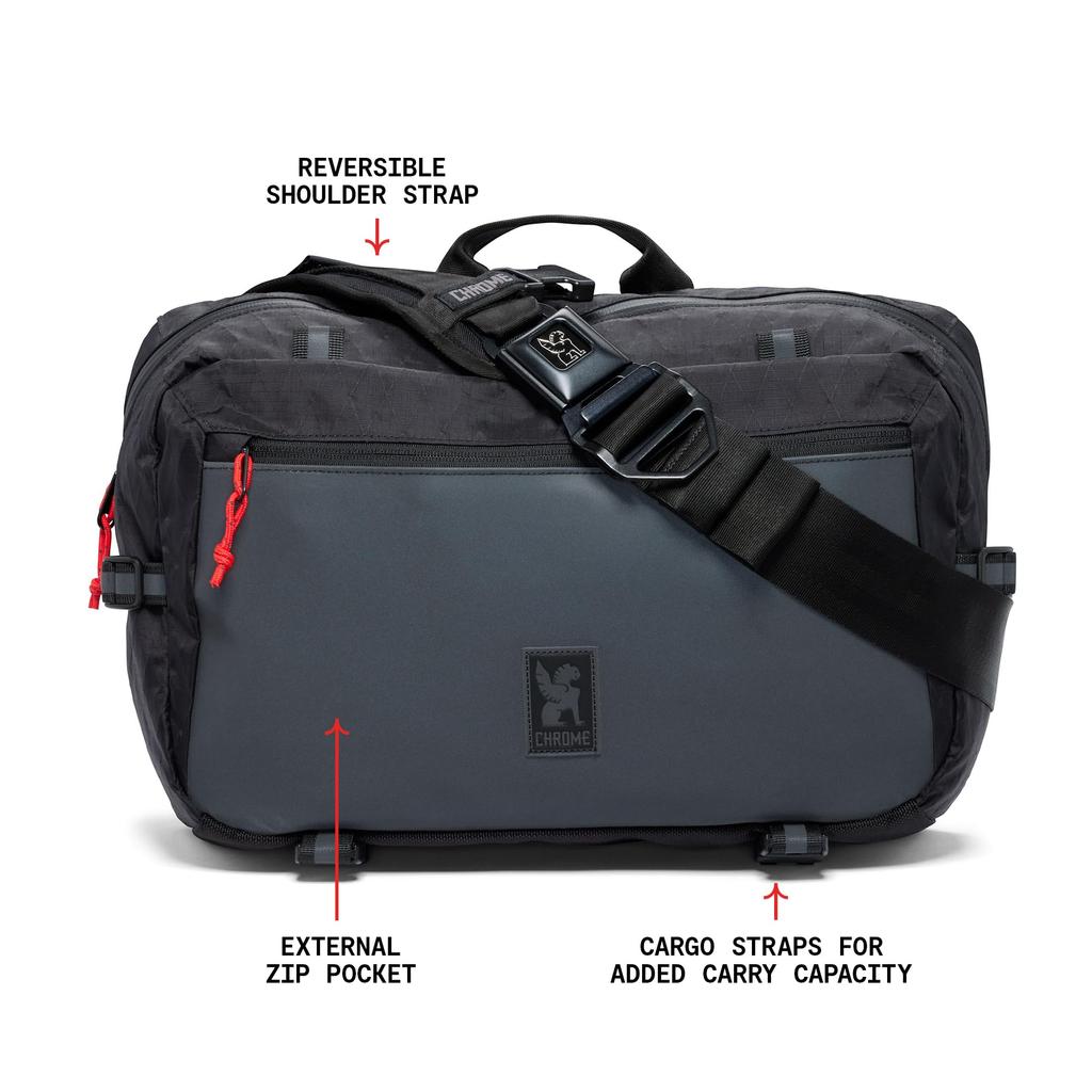 Сумка для тела KADET XRF Cadet Max Black X Reflective 15L Reflector Waterproof [хром] BXRF_BLACK (Текущая модель)