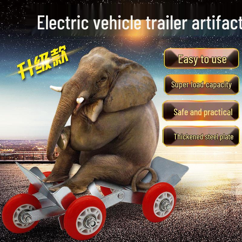 Universal Electric Vehicle Tire Self-Rescue Kit: Flat Tire Booster & Towing Device