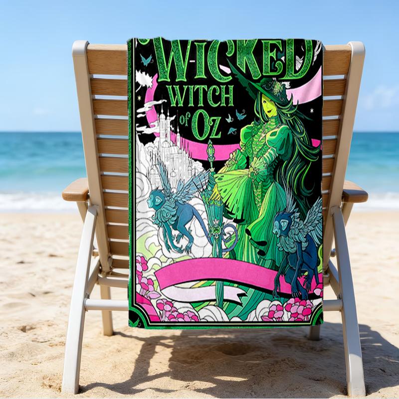 Ultra-Soft Beach Towel with Wicked Theme,Ideal for Pool - Camping, Diving - Perfect Travel Essential, Vibrant Beach Towel.