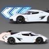 Koenigsegg Jesko Attack Суперкар Симуляция Литые и Игрушечные Транспортные Средства Звуки и Свет Машинка с Инерционным Двигателем 1:32 Подарки из сплава для детей