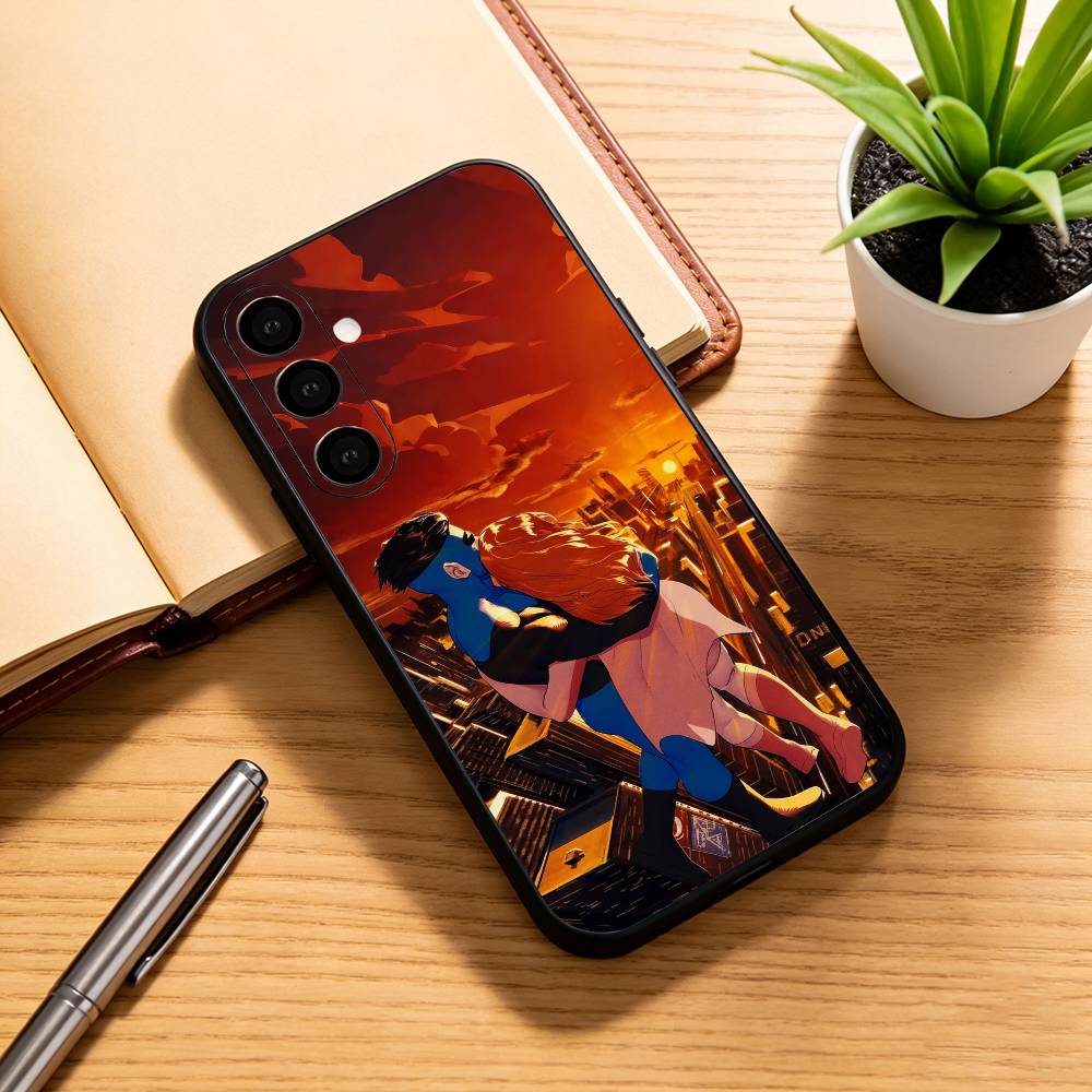 Мультяшный чехол I-Invincible для Samsung Galaxy A73, A72, A71, A70, A53, A52, A51, Мягкий силиконовый черный чехол