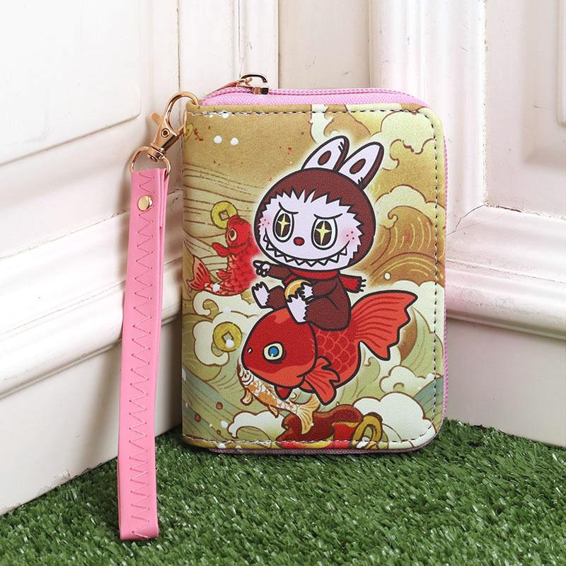 Cartoon Cute and Hot Labubu Male and Female Students Handheld Wallet CLE