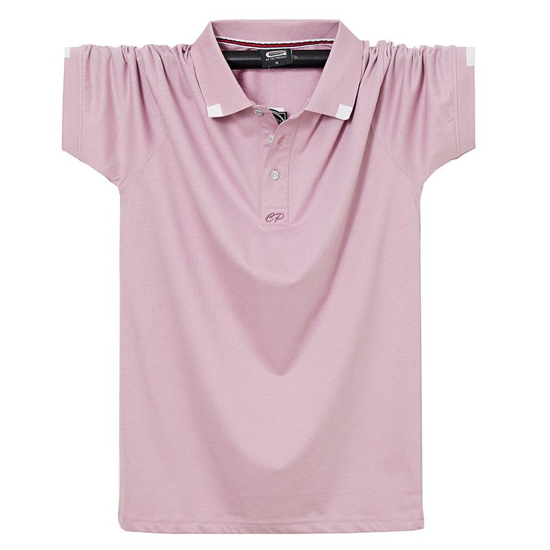 Мужская футболка с коротким рукавом Fat Plus, деловая дышащая мужская рубашка-поло поло