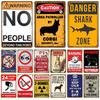 Caution Warning Metal Sign For Safety Signs Danger Beware Tin Sign Plate Home Wall Decor Vintage Plaque Home Art Painting Poster