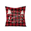 Премиальное качество 18-дюймовой рождественской наволочки из экологичного льна для праздничного декора