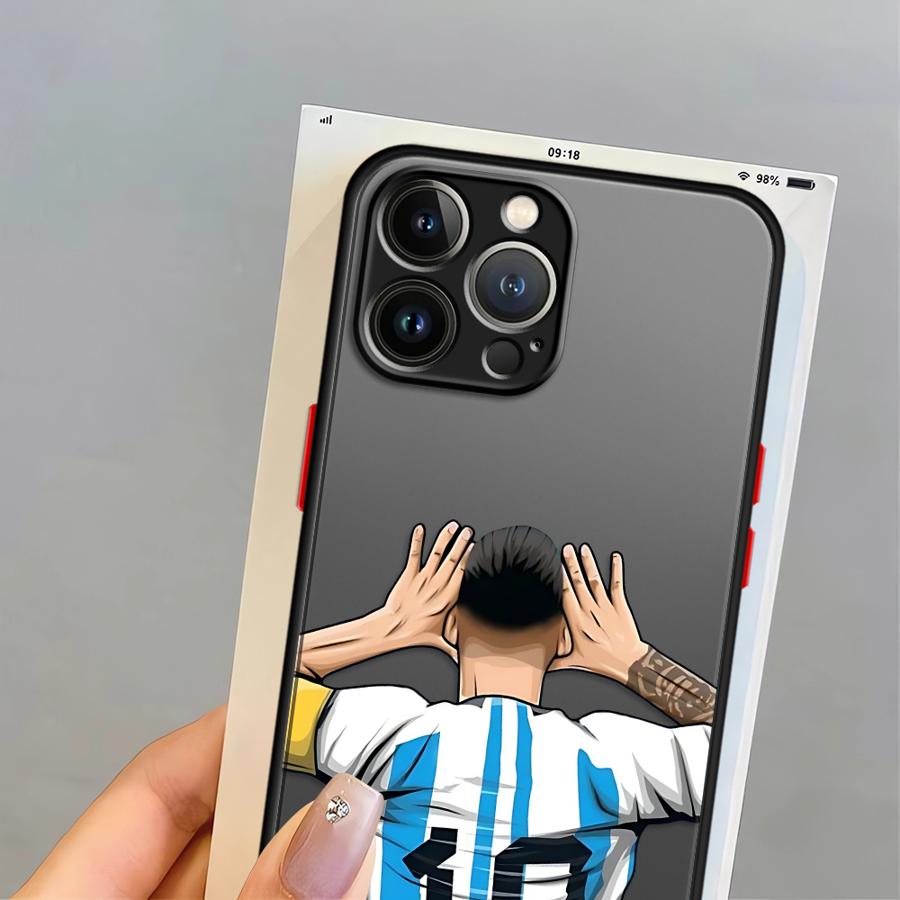 Футбольный номер 7 Чехол Задняя крышка телефона для iPhone 17 Pro Max 14 12 11 16 Plus 7 8 SE 15 XS XR Air 13 Mini
