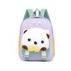 Childrens Nylon Backpack With Animal Illustration And Air Cushion Straps For School Use