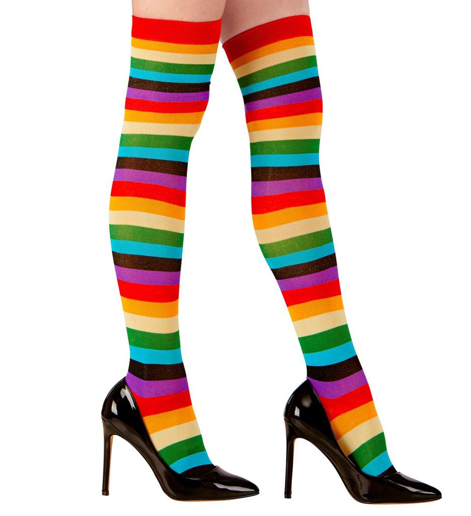 Stockings Socks Rainbow Colorful Stripes 70 Den