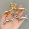 Металлические полые заколки для волос Love Hair Claws, милые нерегулярные заколки для волос в форме сердца и краба для женщин и девочек, трендовые аксессуары для волос для вечеринок, очаровательные головные уборы