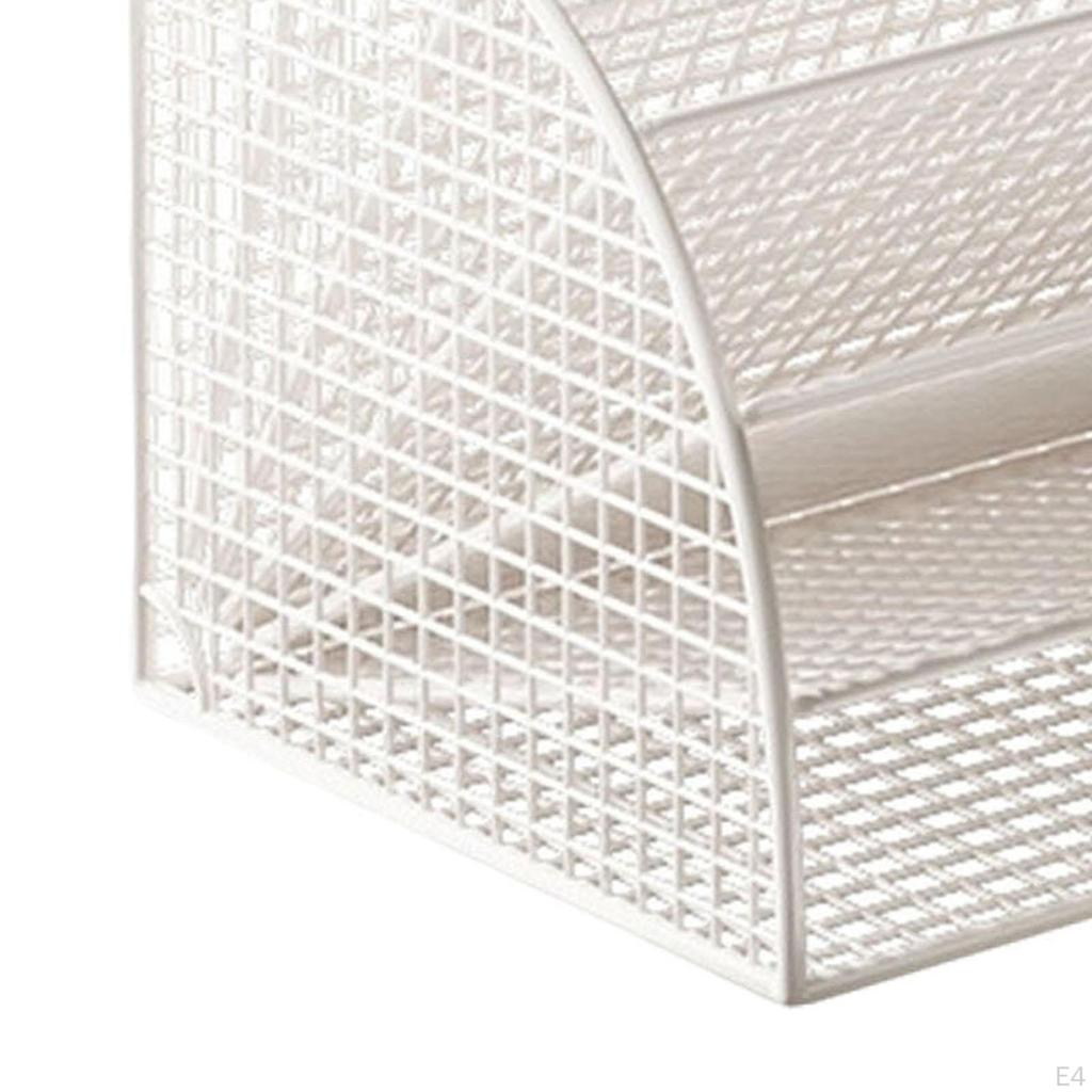 Органайзер для файлов в форме веера, настольная подставка-держатель, 6-ярусная полка, большая вместимость, настольный сортировщик для хранения