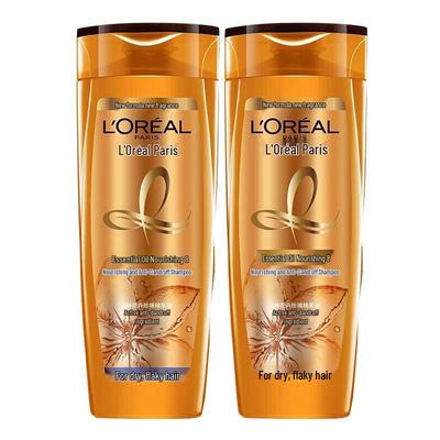Шампунь против перхоти и питательный шампунь L'Oréal, двойная упаковка