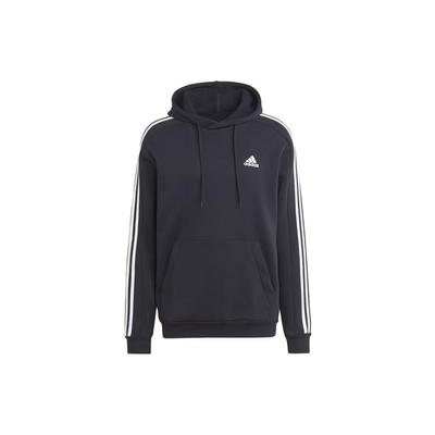 Худи Essentials Fleece с тремя полосками Мужские худи Черный IB4028