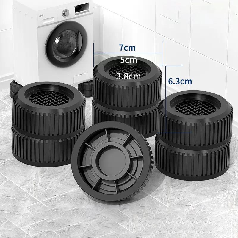 4Pcs Washing Machine Anti Vibration Pads Furniture Foot Anti Slip Pads Refrigerator Raised Bases Washing Machine Support Pads