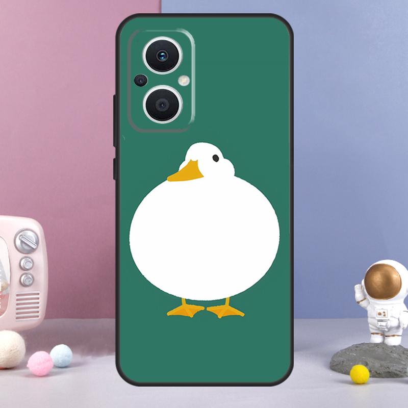 Мультяшная Утка Нож Чехол Для OPPO Reno 12 F 11F 13F 14F 10 11 13 14 Pro 7 8 Lite OPPO Find X9 X6 X5 X8 Pro Чехол