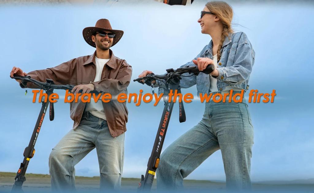 KuKirin T3 Foldable Electric Scooter 800W Brushless Motor 48V 15.6Ah 58KM Long Range 10" All-Terrain Off-Road E-Scooter