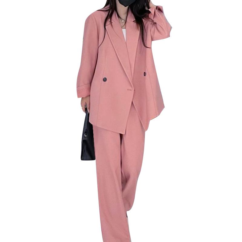ZANZEA Fall Outfits Women Blazer and Pants Casual Two Piece Trouser Suit Set